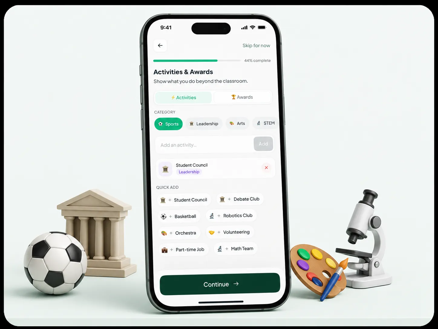 Achievements and awards in the First Year app